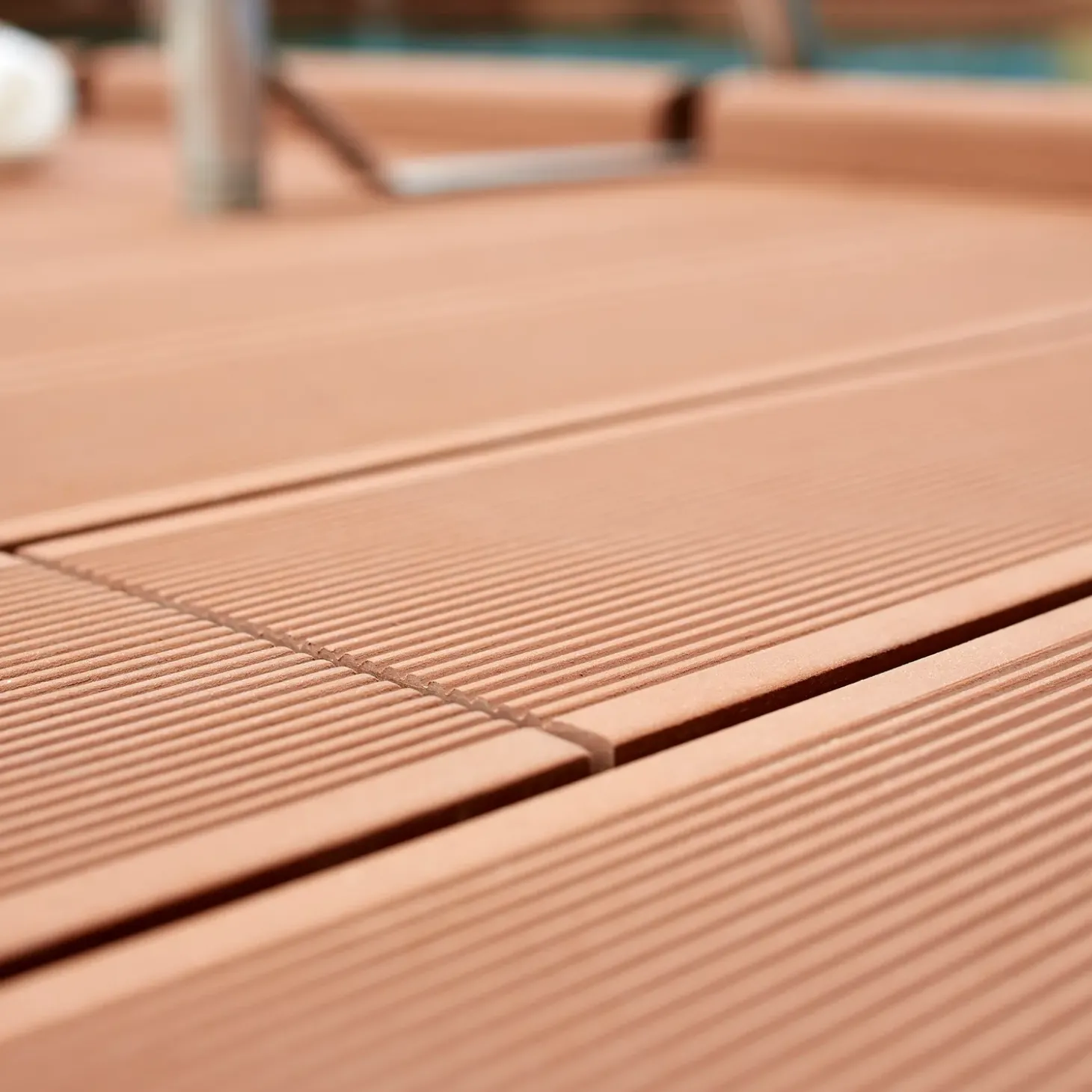 Wimex Fur Classic terrassebræt rød, 23 x 146 mm x 3,6 m