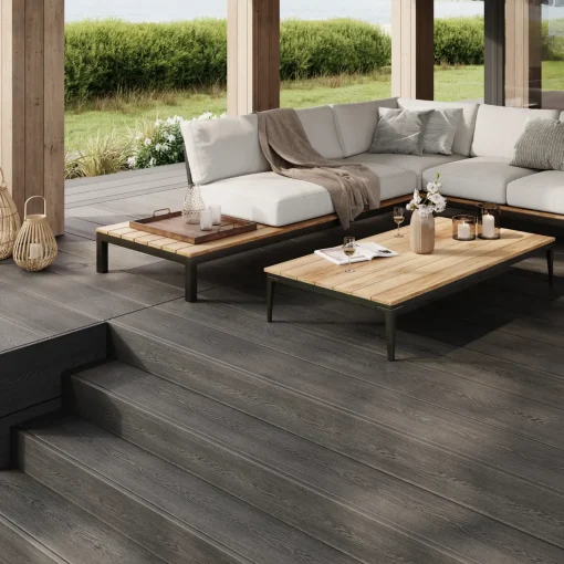 Wimex Glyngøre Royal terrassebræt trækomposit sort 23x295x3600 mm