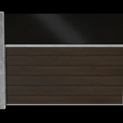 Wimex Livø Prime komposithegn m. glas MatBrun 140 cm