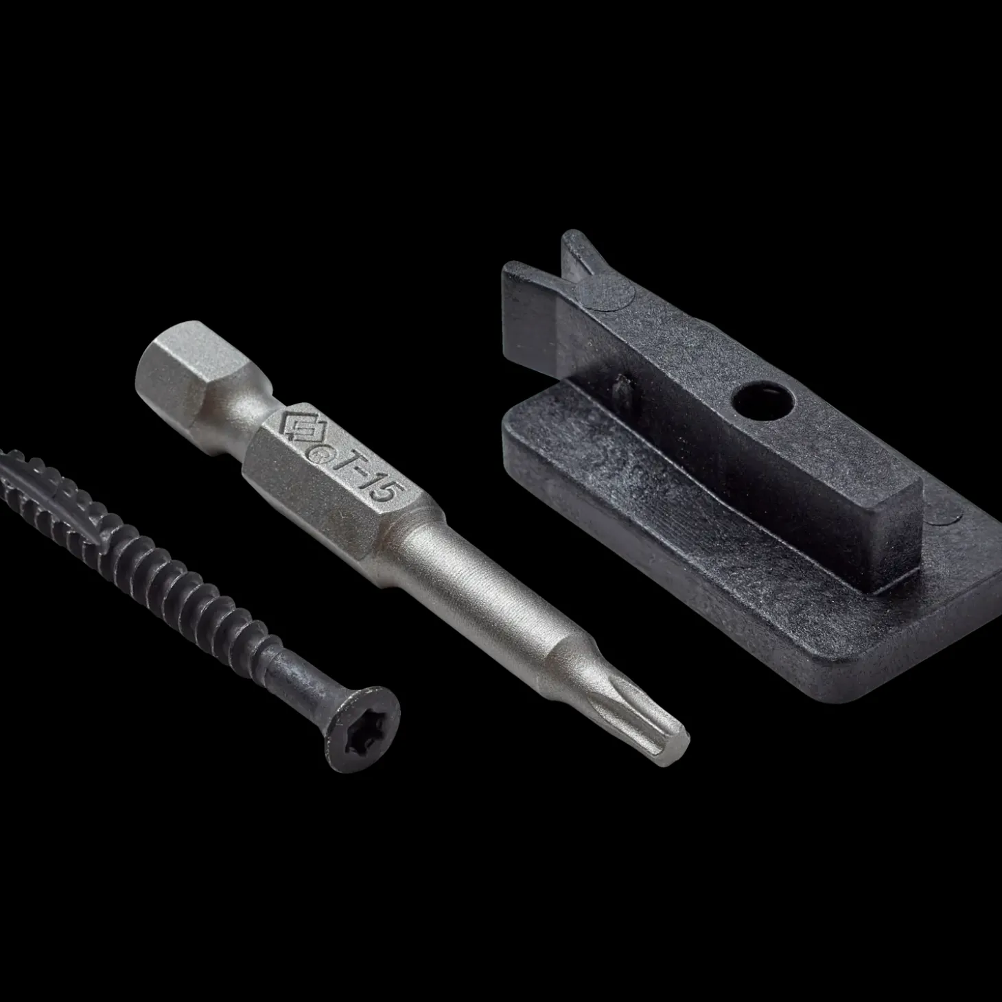 Wimex t-clips til bort sort , inkl. skrue 40 mmbort t-clips , 100 stk. pr. kasse